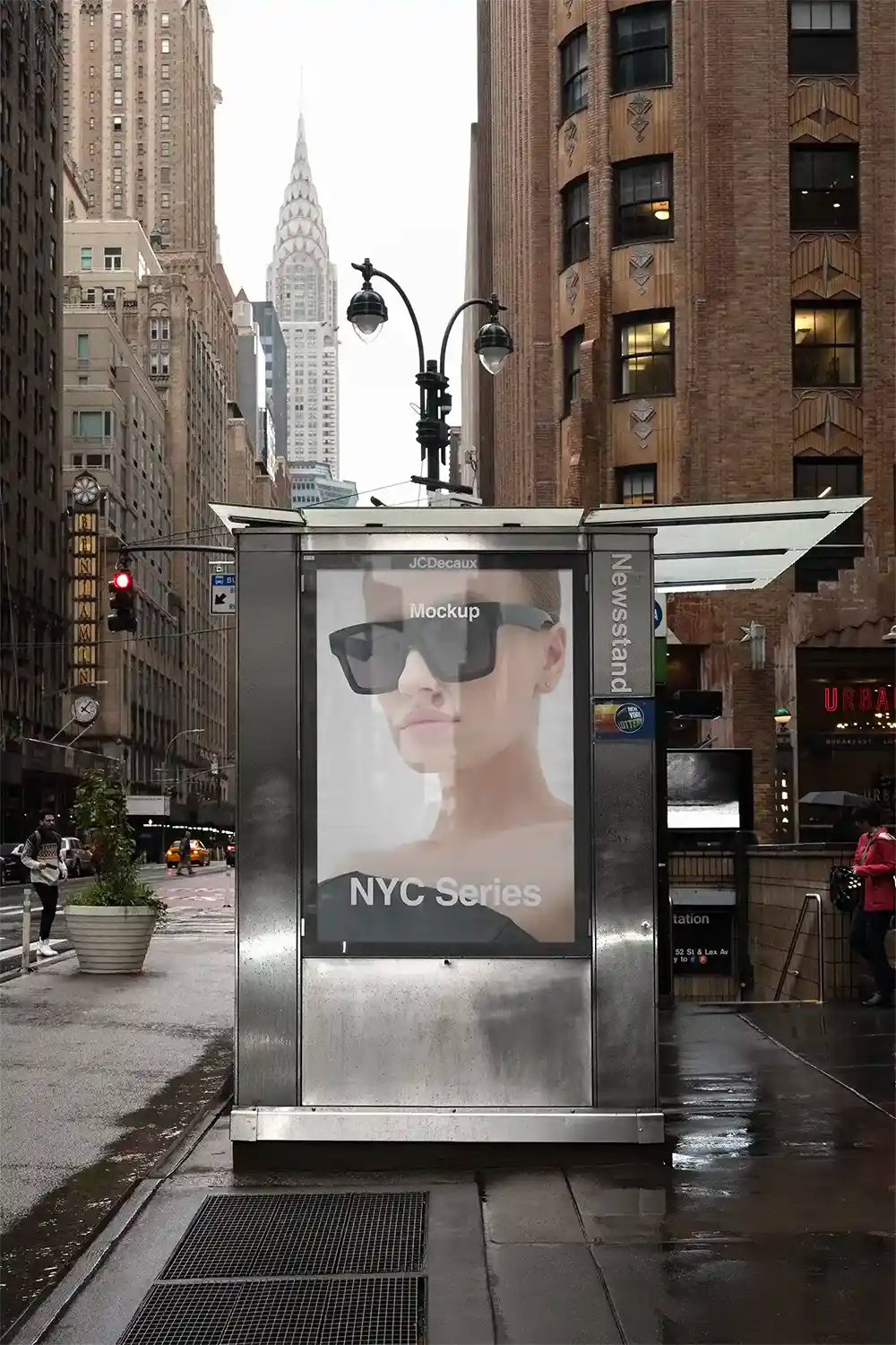 Billboard mockup in New York, United States