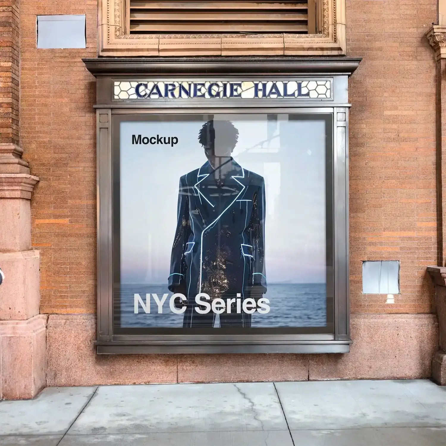 Poster mockup in New York