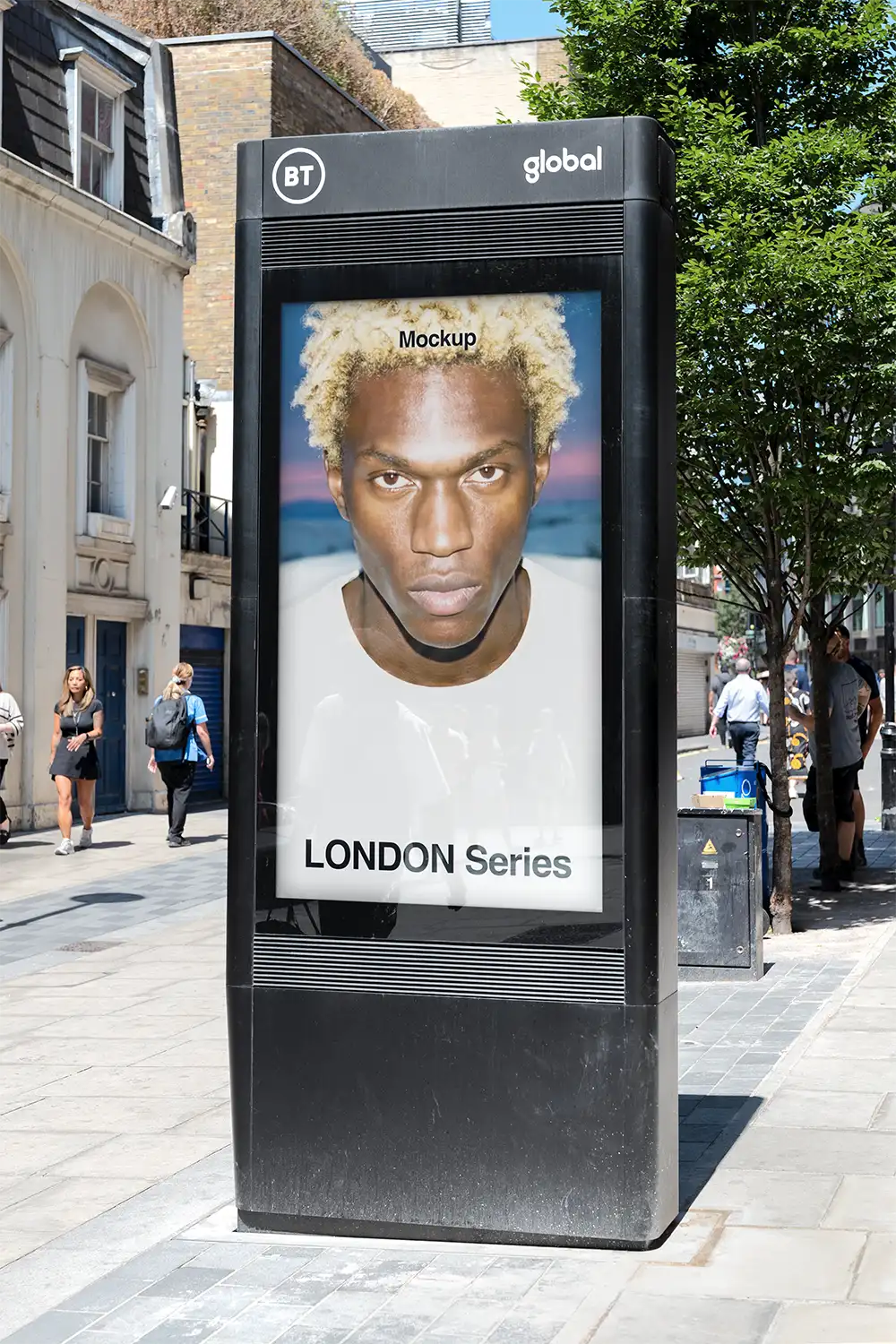 Oxford Street, London Billboard Mockup PSD, UK — Brandacle