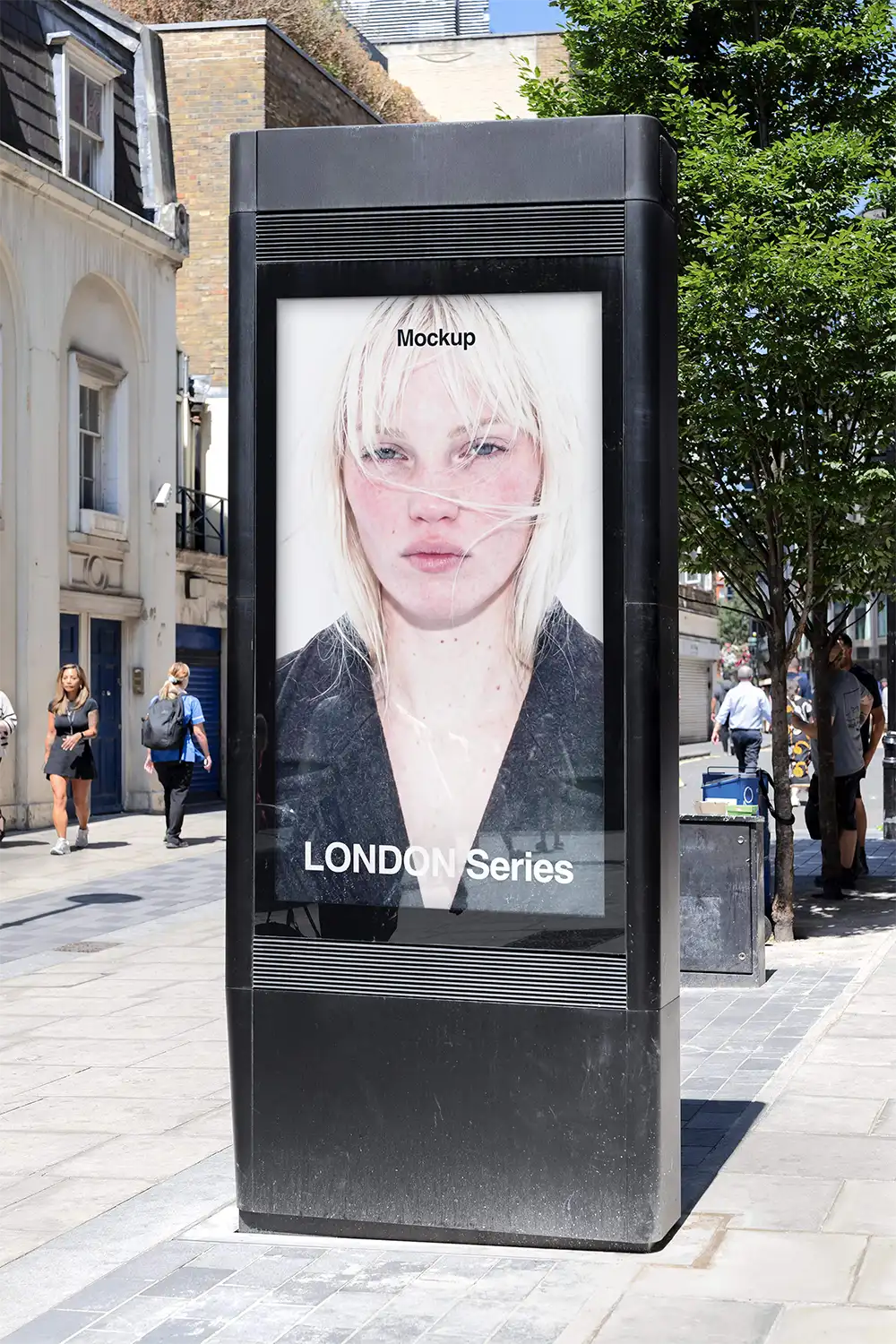 Billboard mockup on Oxford Street in London. © BRANDACLE MOCKUPS 2026.
