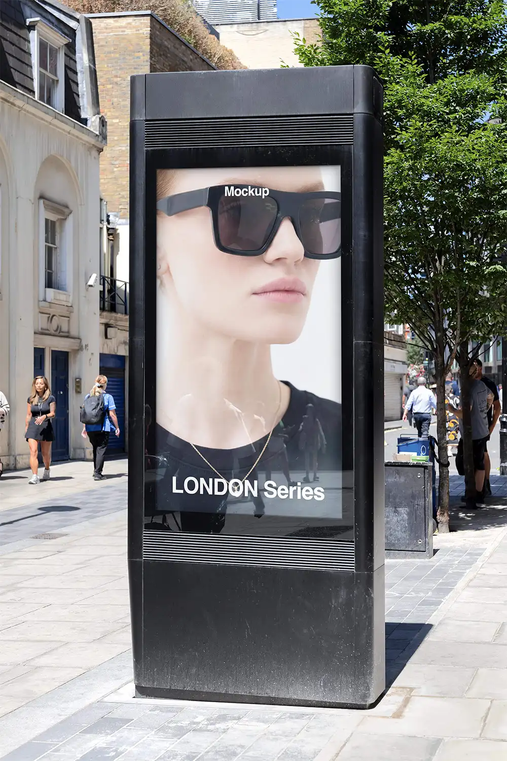 Billboard mockup on Oxford Street in London. © BRANDACLE MOCKUPS 2026.