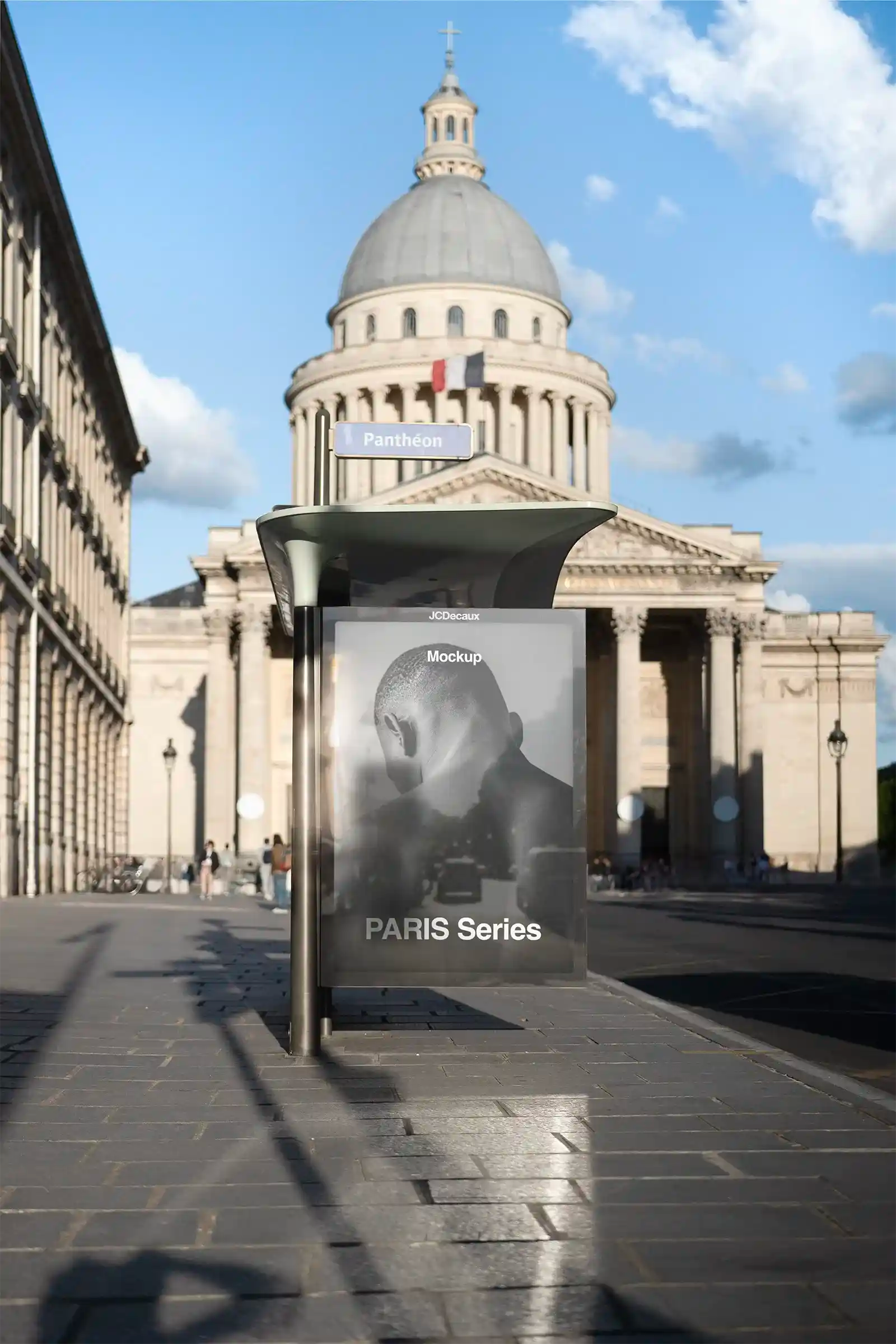 Billboard mockup in Paris, France. PSD Mockup on Photoshop for your design 3