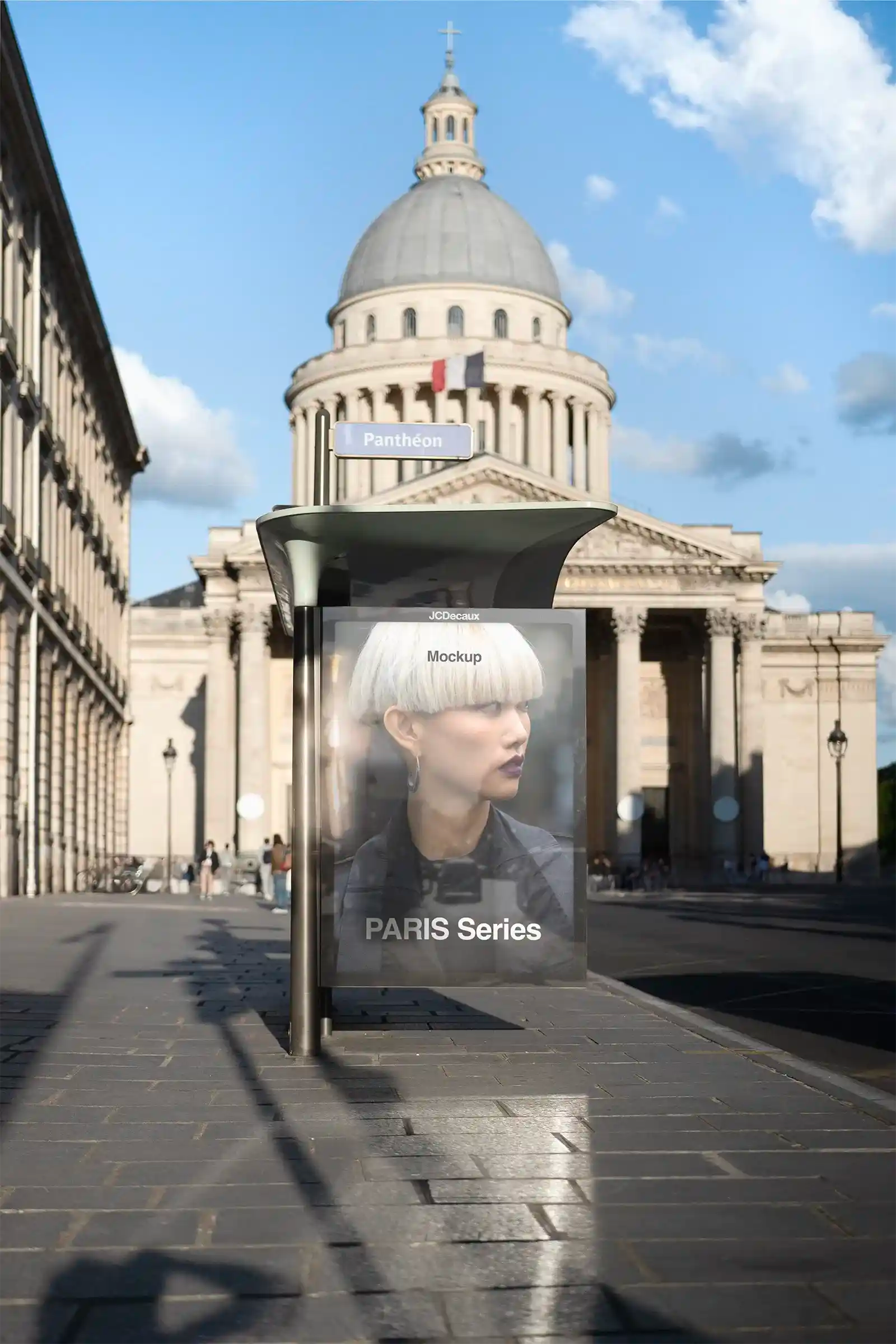 Billboard mockup in Paris, France. PSD Mockup on Photoshop for your design 4