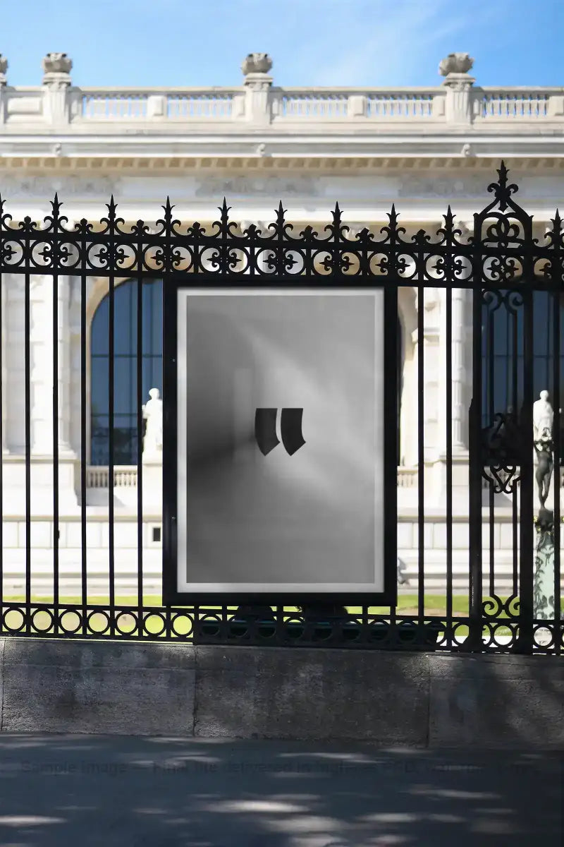 Poster mockup in Paris, France