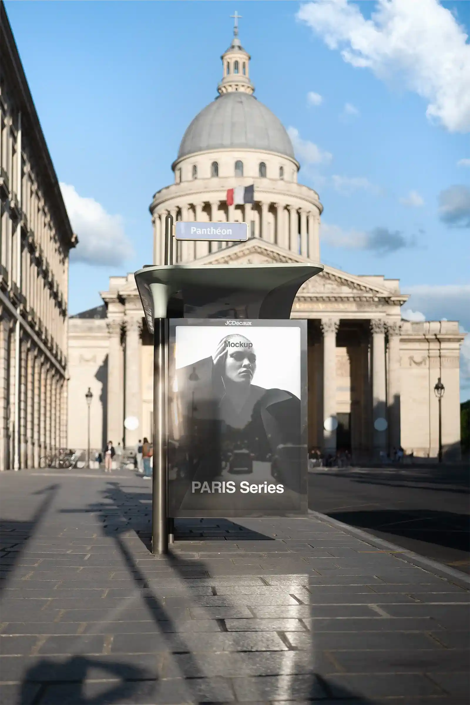 Poster mockup in Paris, France