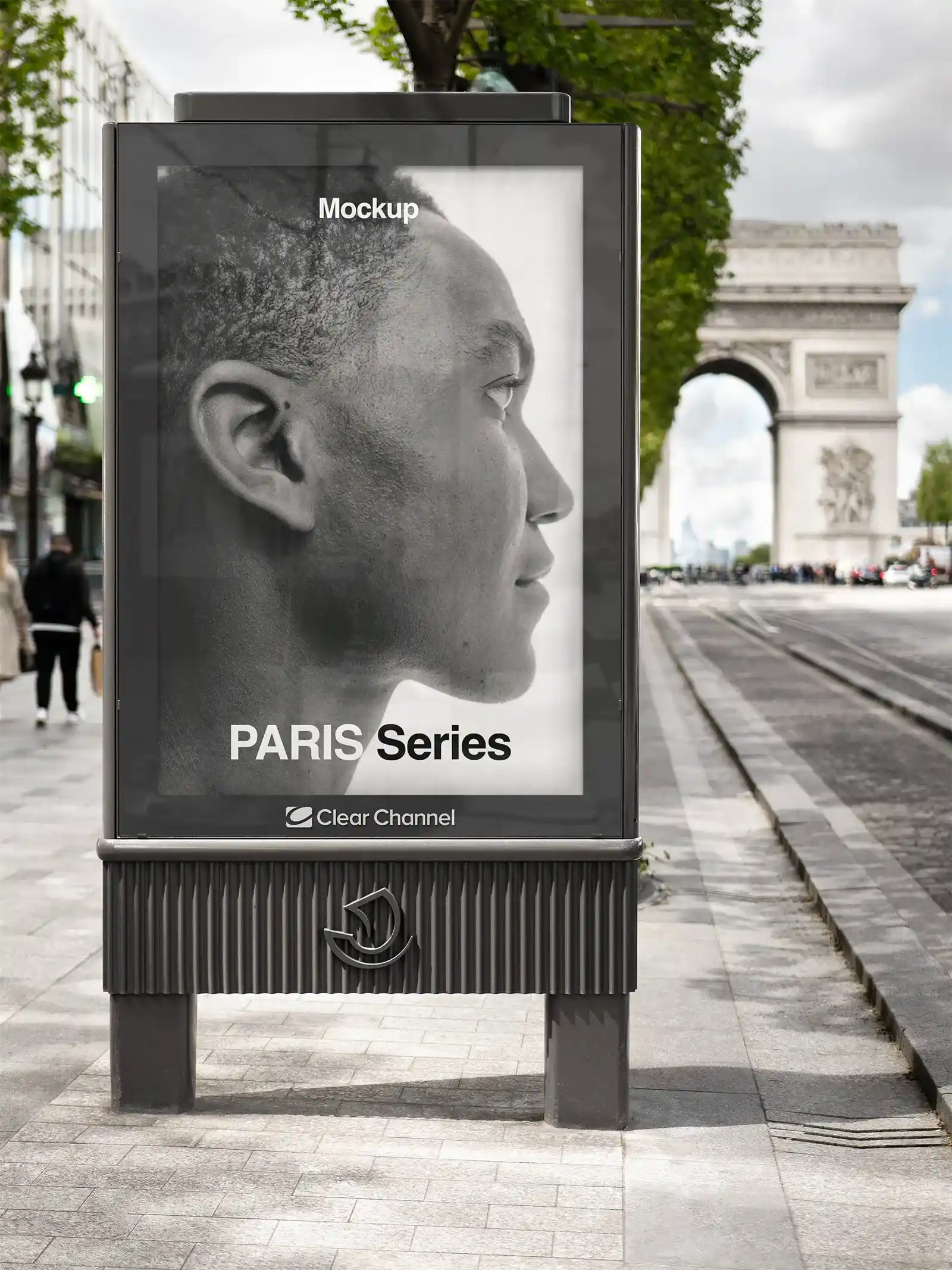 Poster mockup in PAris France
