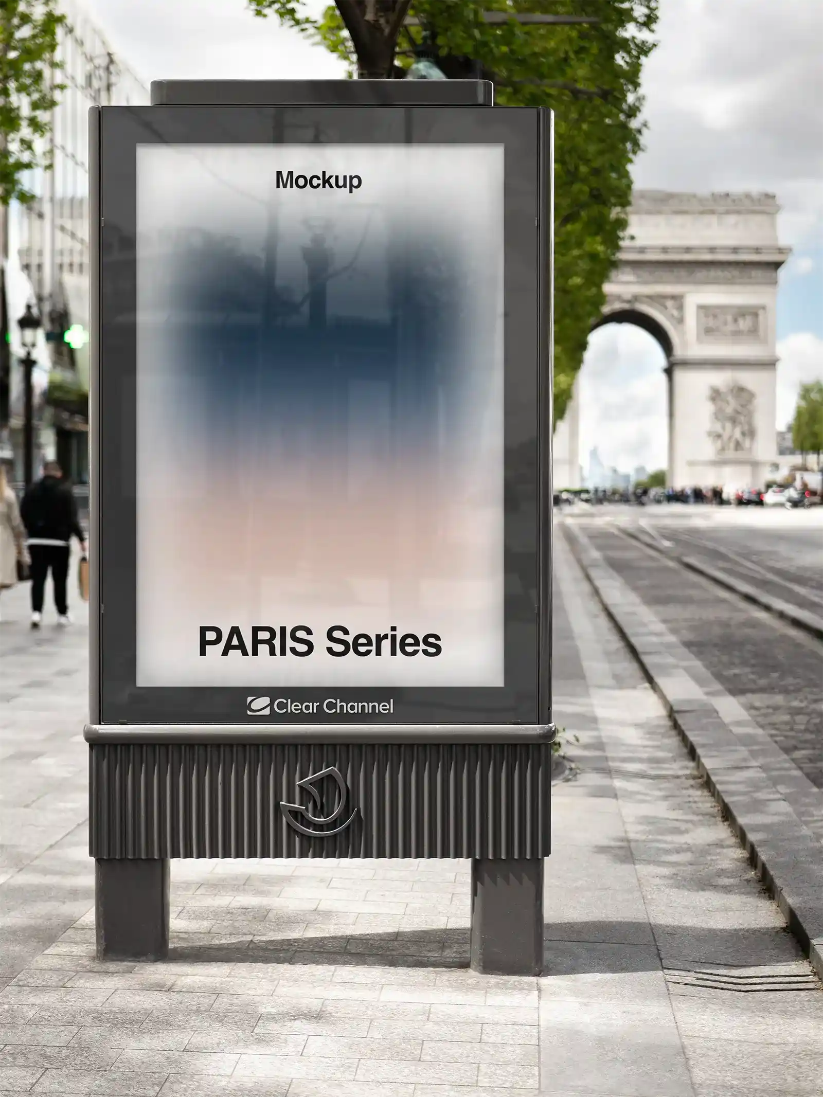 Poster mockup in PAris France