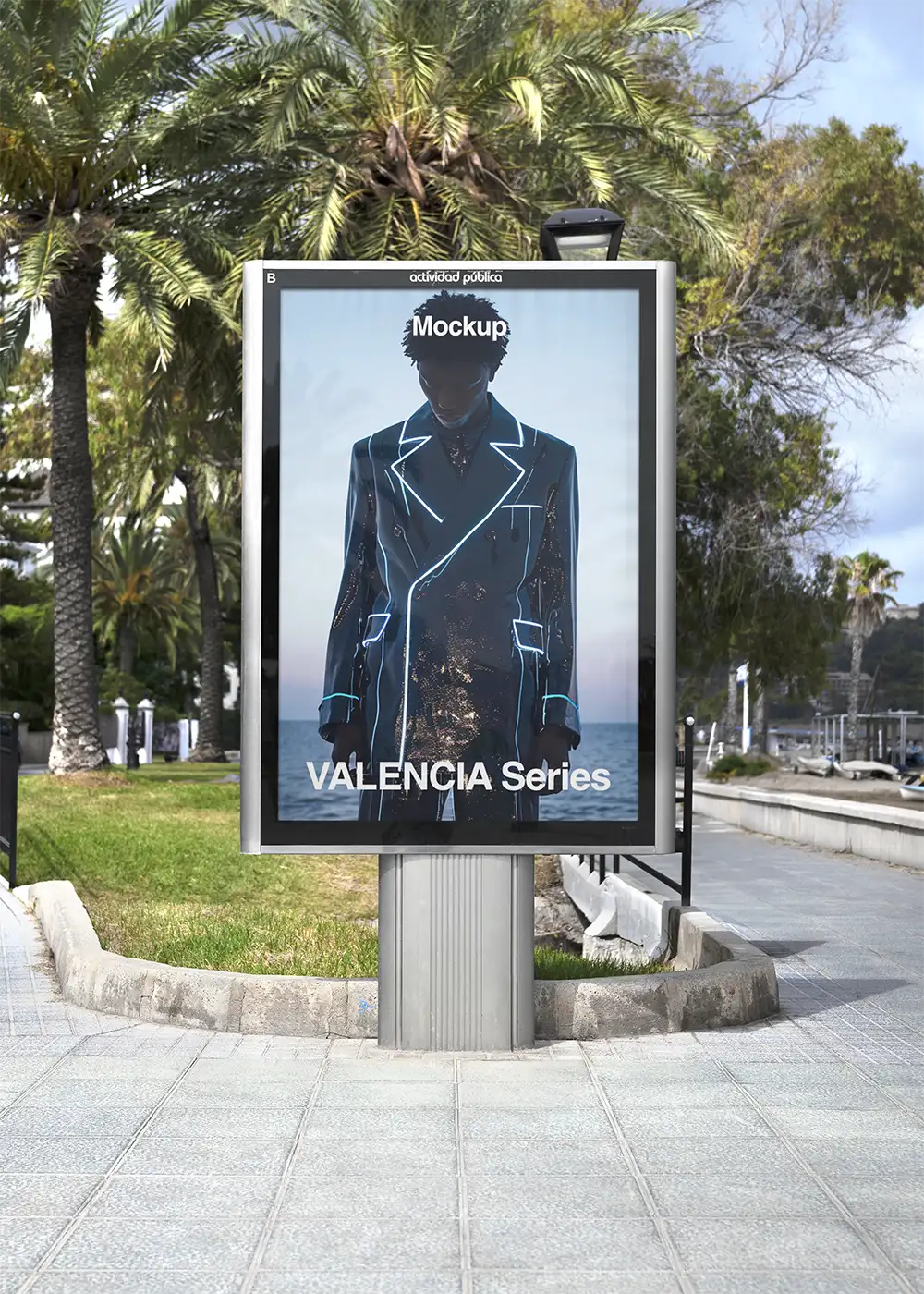 Poster mockup in Valencia in Spain. © BRANDACLE MOCKUPS 2026. All rights reserved.