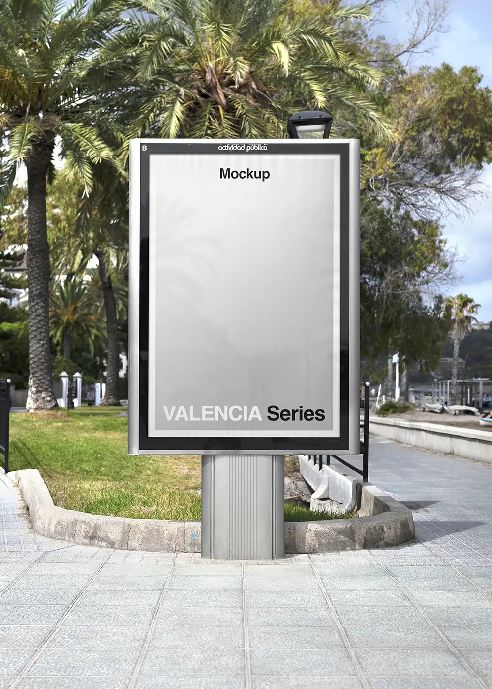 Poster mockup in Valencia in Spain. © BRANDACLE MOCKUPS 2026. All rights reserved.