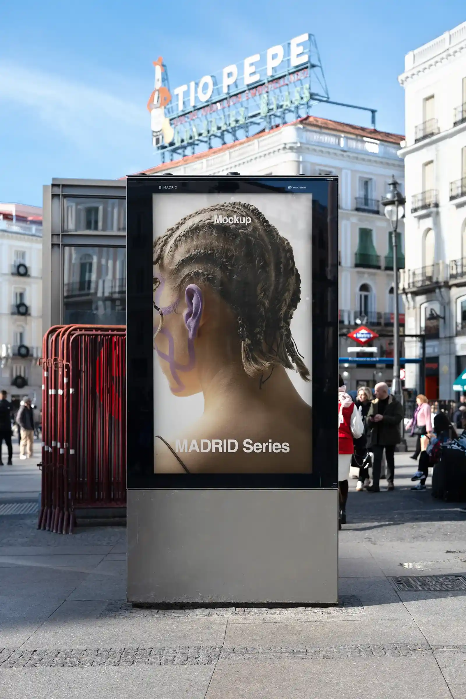 Billboard mockup in Madrid, Spain - BRANDACLE