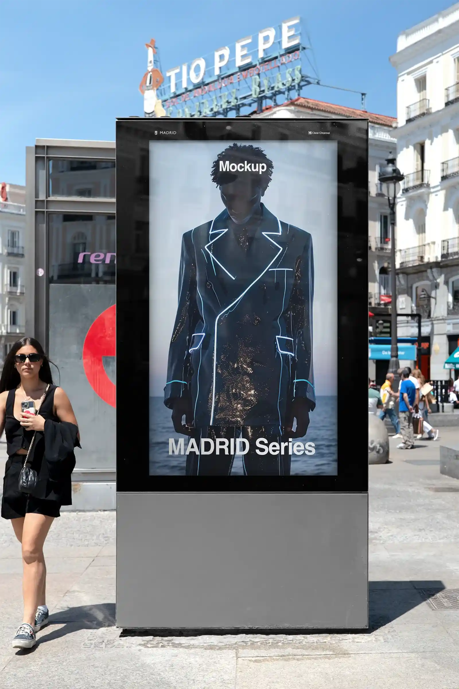 Billboard mockup in Madrid, Spain - Brandacle