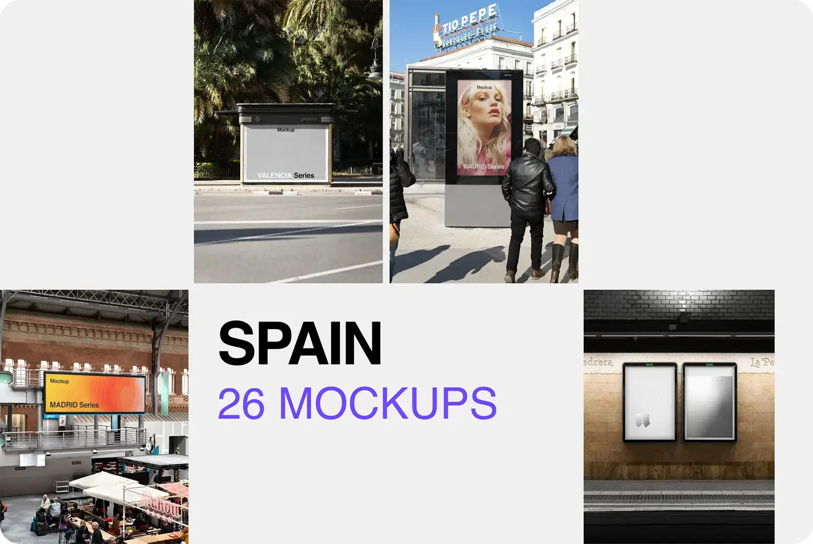 SPAIN COLLECTION MOCKUPS BUNDLE - Brandacle