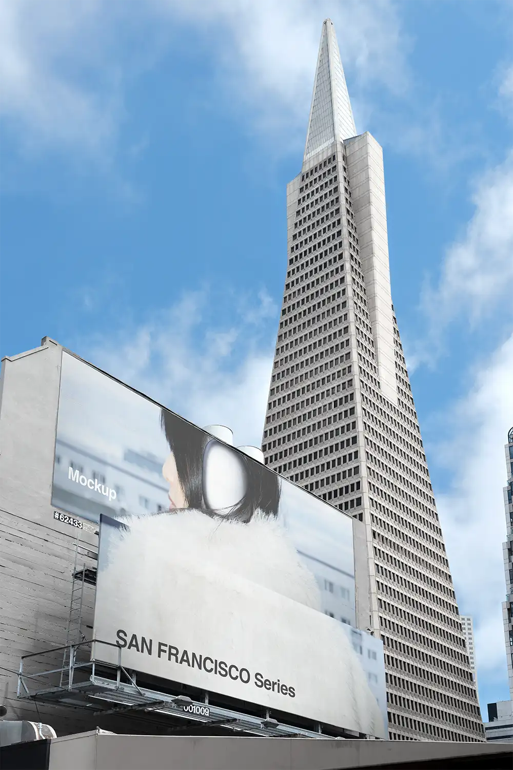 Billboard mockup in San Francisco, California.