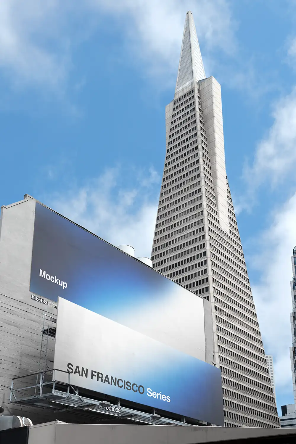 Billboard mockup in San Francisco, California.