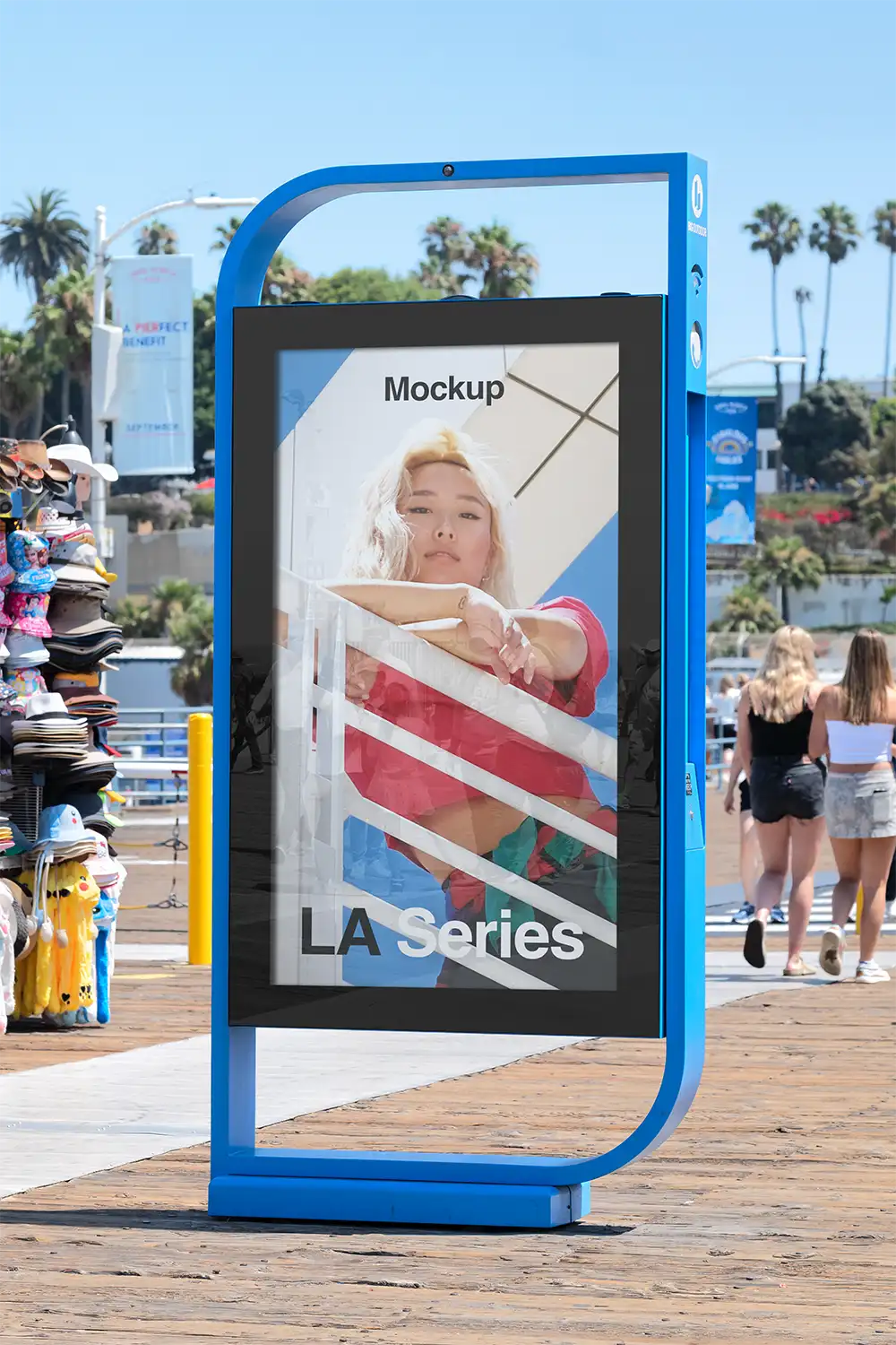 Poster mockup in Santa Monica, Los Angeles