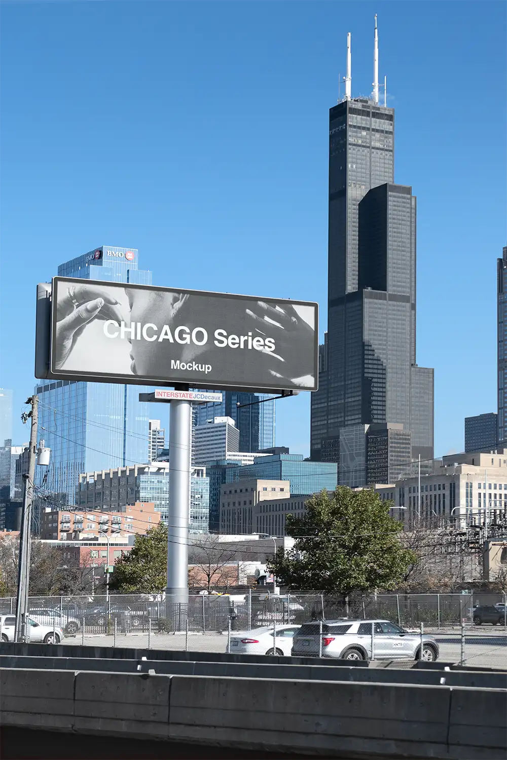 Billboard mockup in Chicago, Illinois