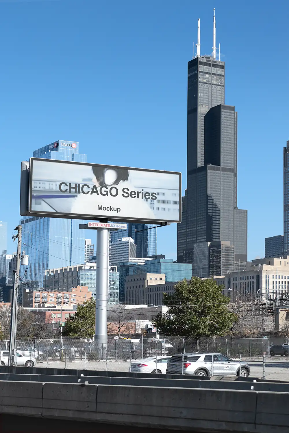 Billboard mockup in Chicago, Illinois