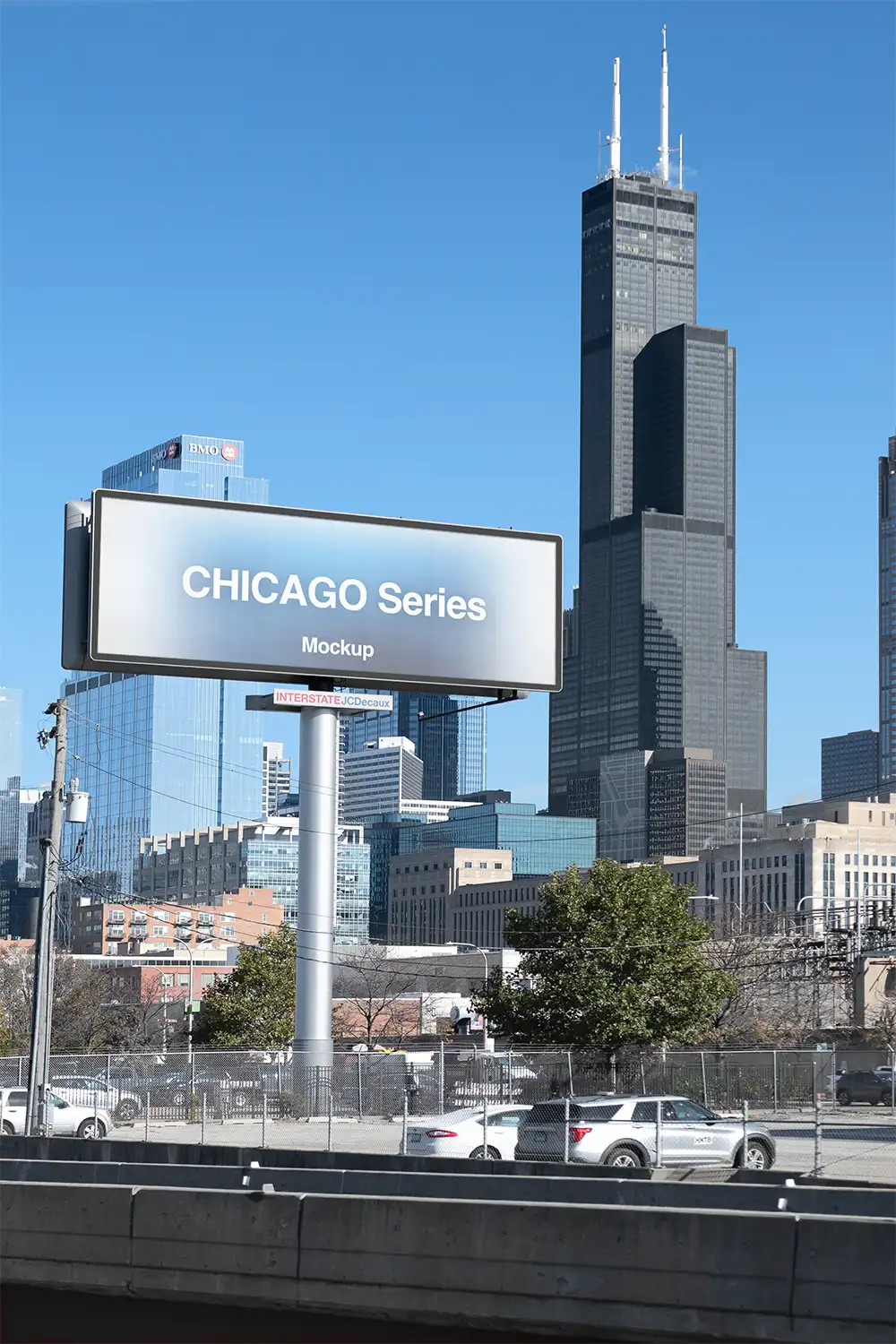 Billboard mockup in Chicago, Illinois