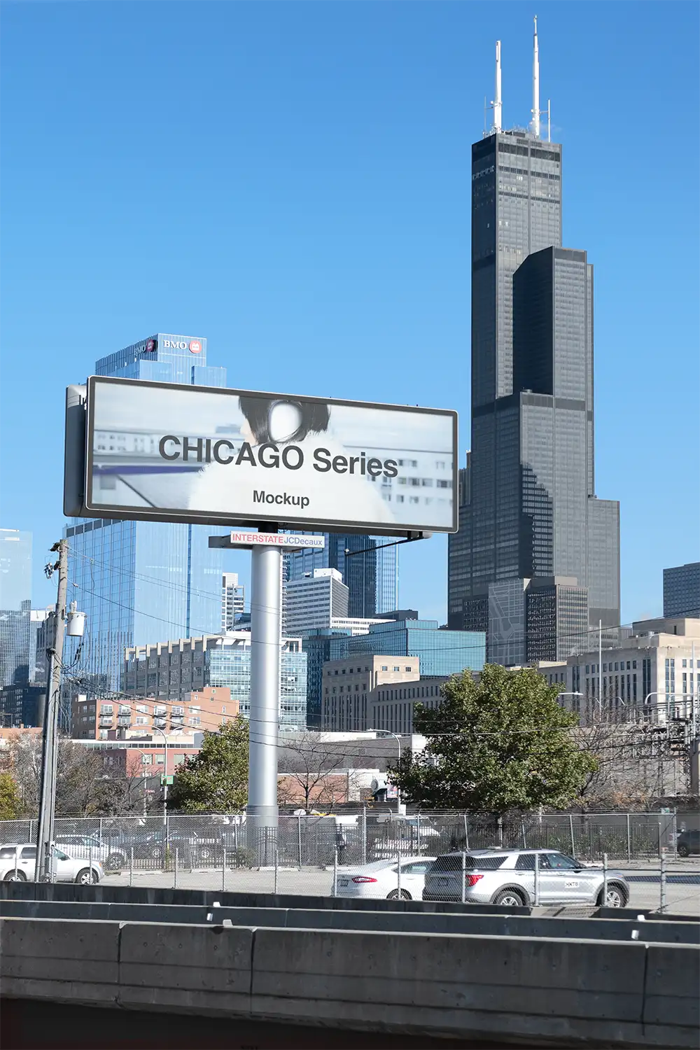 Billboard mockup in Chicago. © BRANDACLE MOCKUPS 2026. All rights reserved.