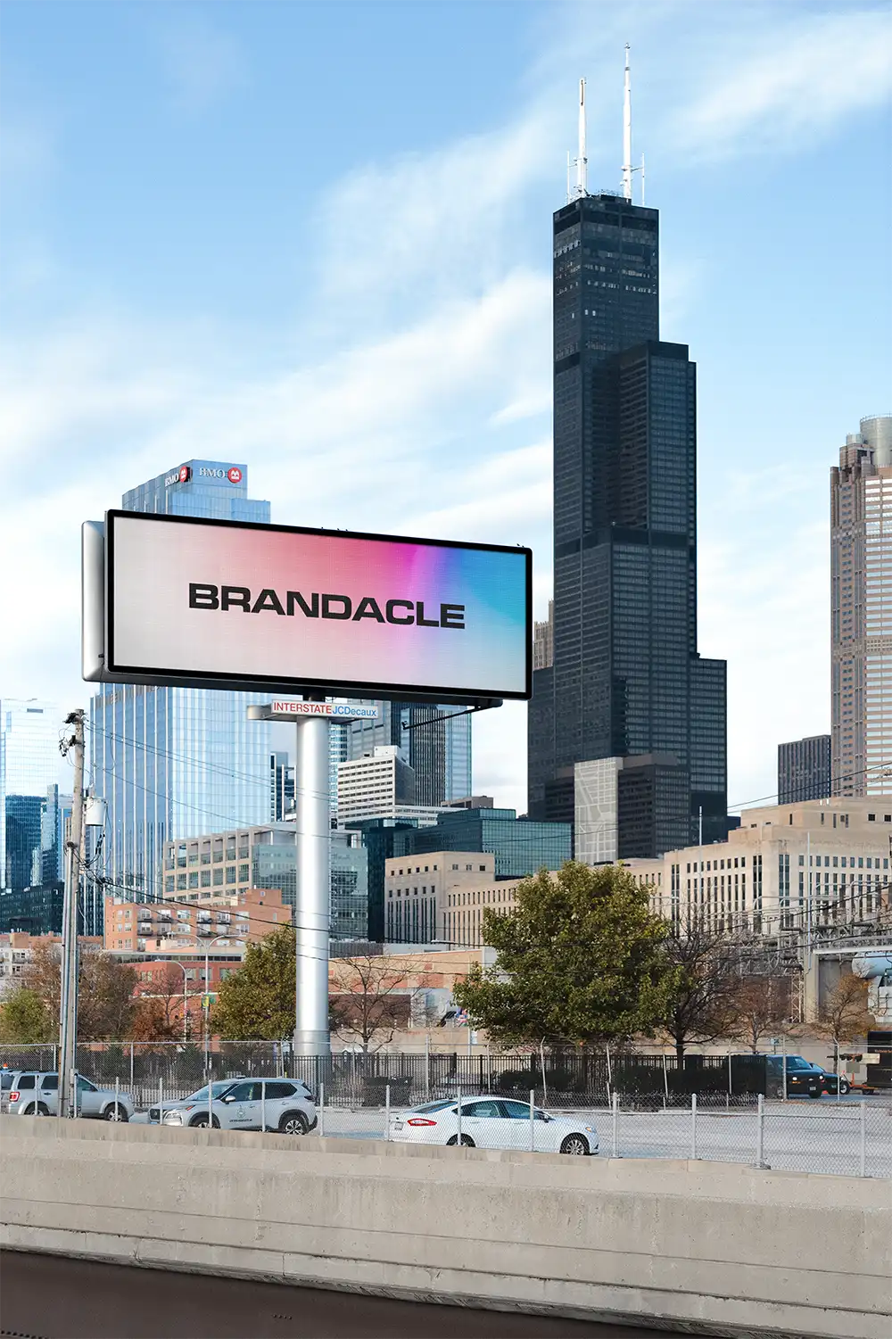 Billboard mockup in Chicago, Illinois