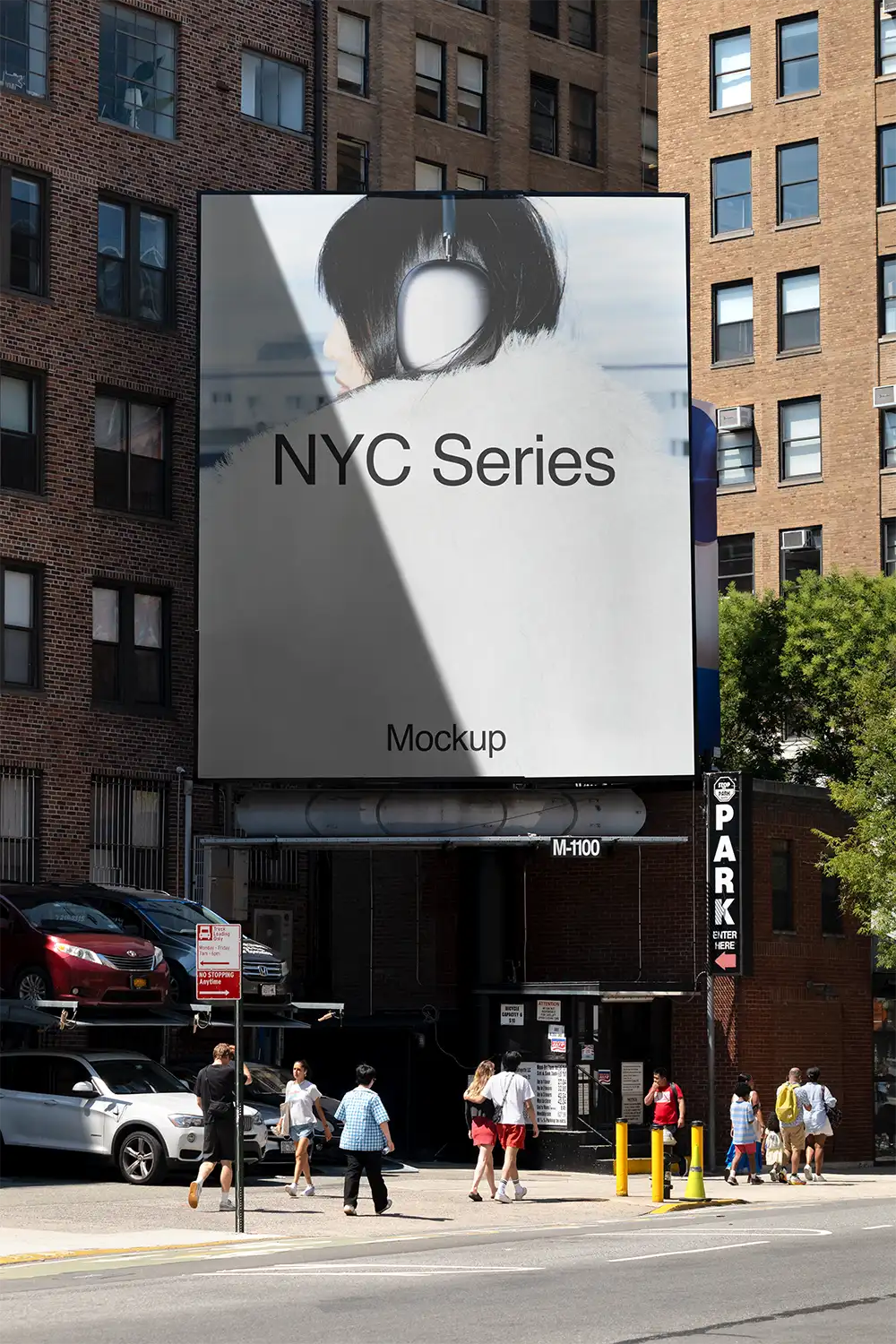 Billboard mockup in Soho in New York
