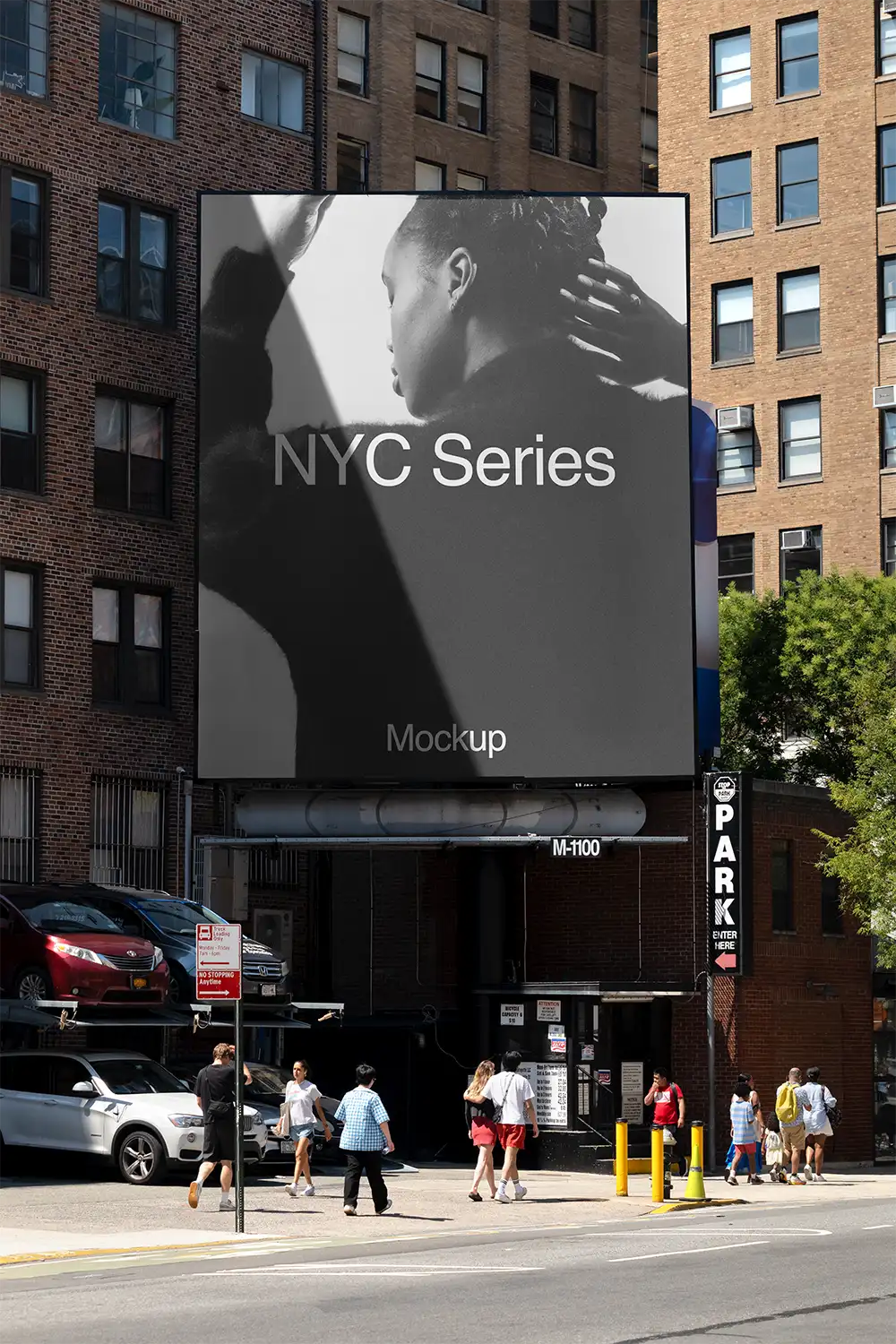 Billboard mockup in Soho in New York © BRANDACLE MOCKUPS 2026.