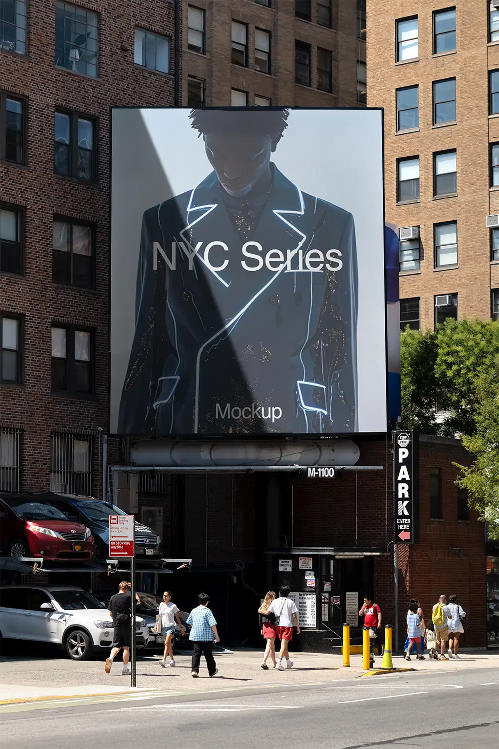 Billboard mockup in Soho in New York
