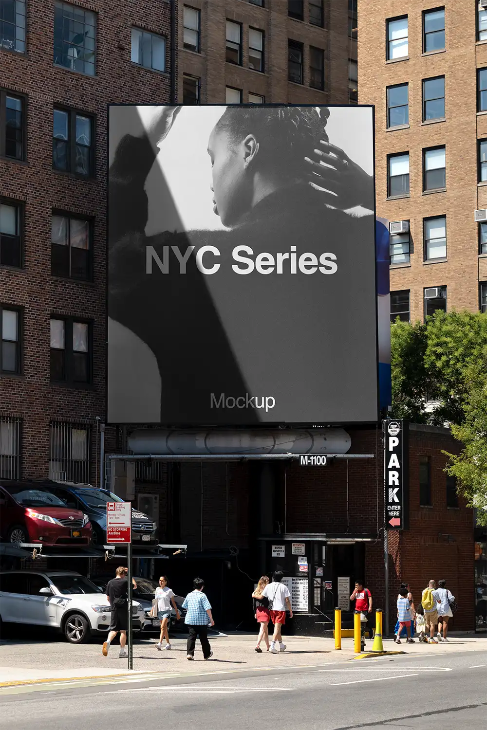 Billboard mockup in Soho in New York