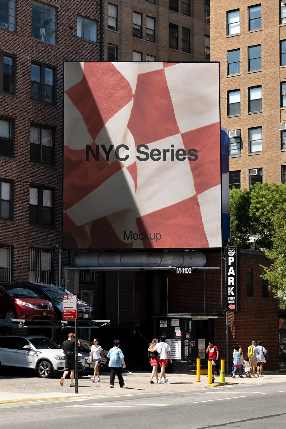 Billboard mockup in Soho in New York