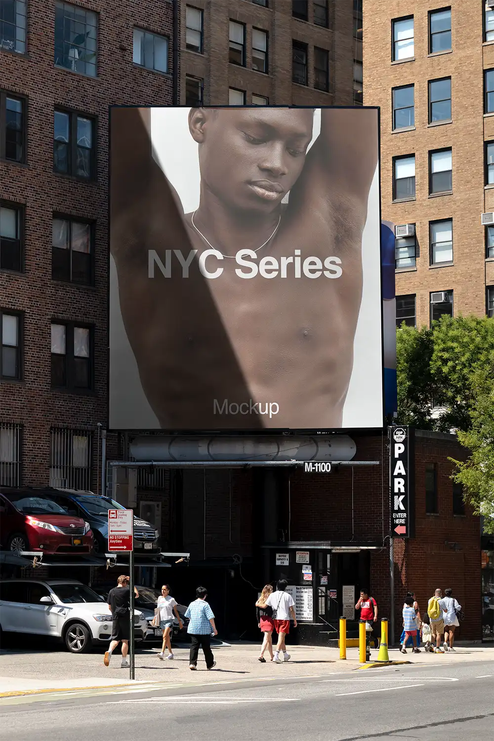 Billboard mockup in Soho in New York