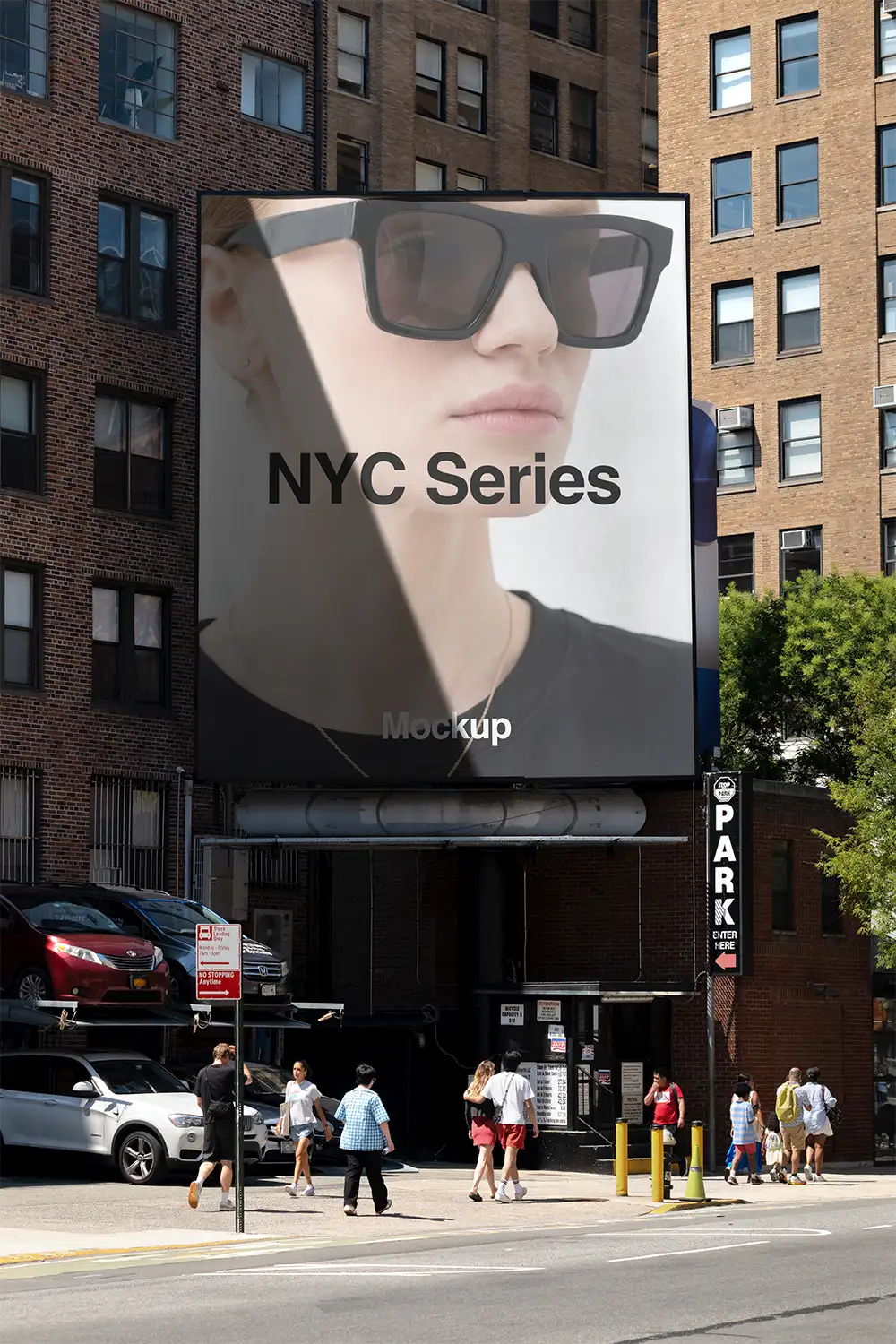 Billboard mockup in Soho in New York