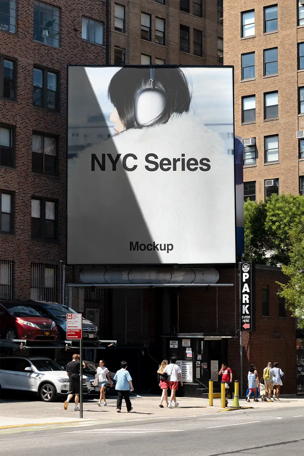 Billboard mockup in Soho in New York