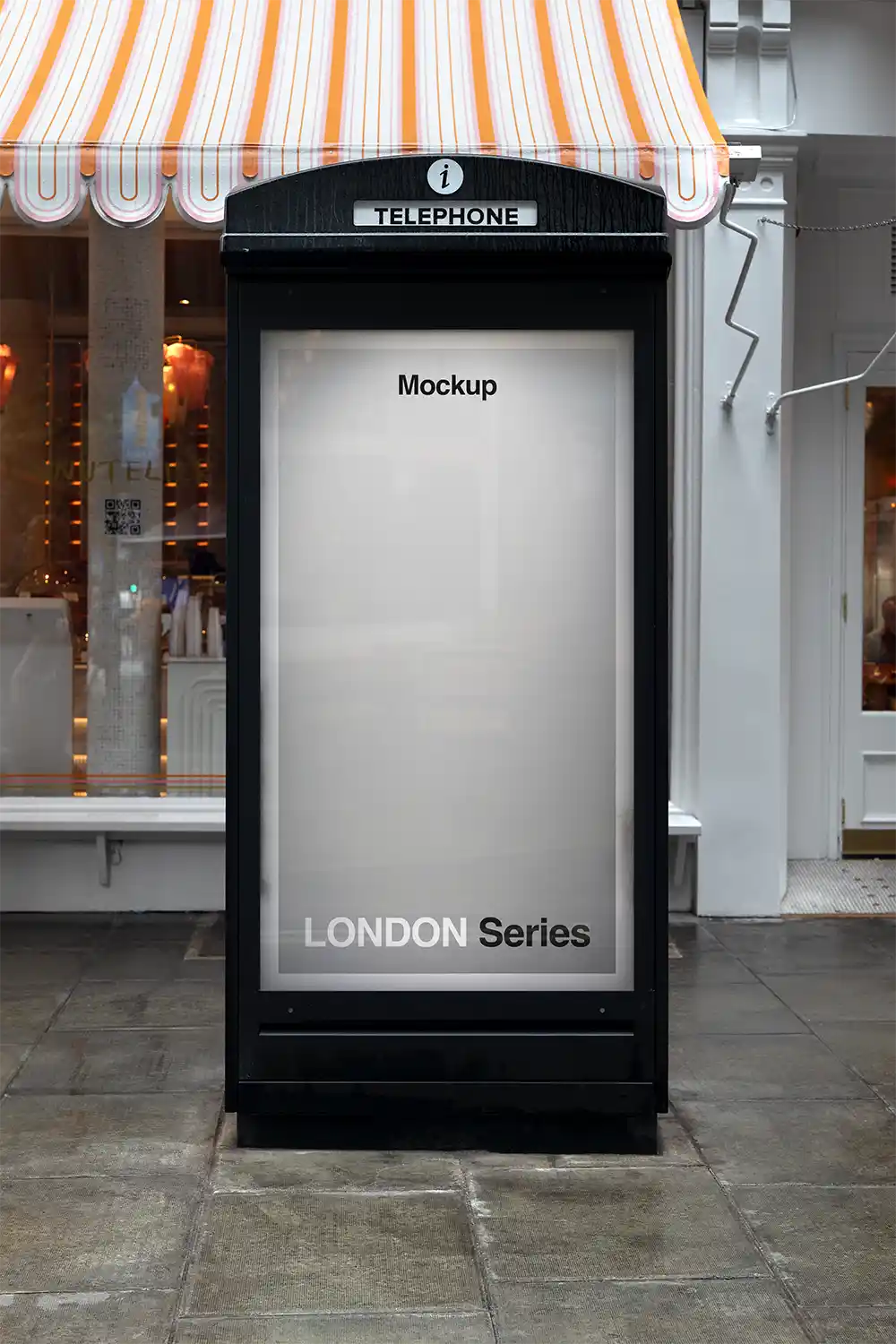 Poster mockup in Soho in London