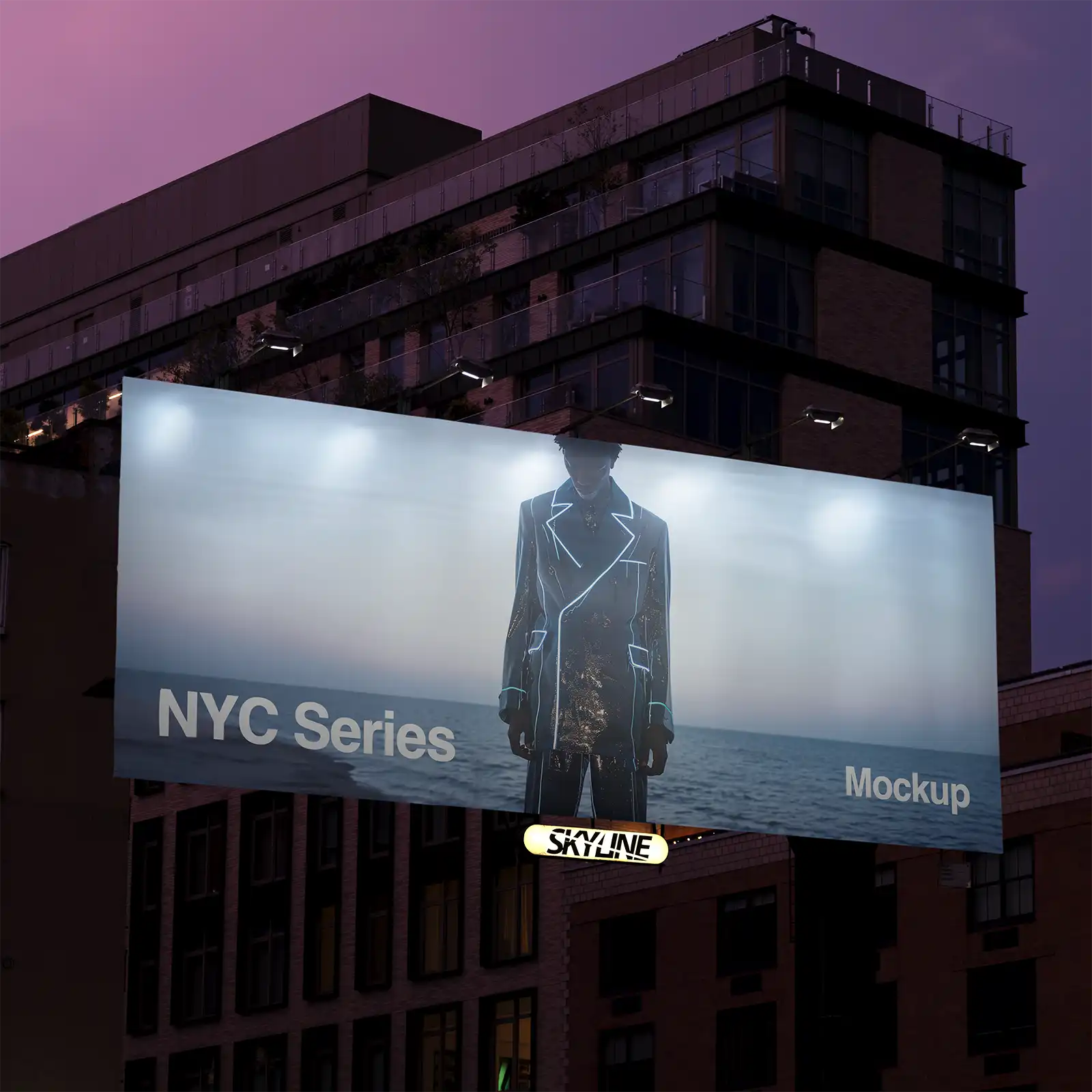 Billboard mockup in Soho in New York