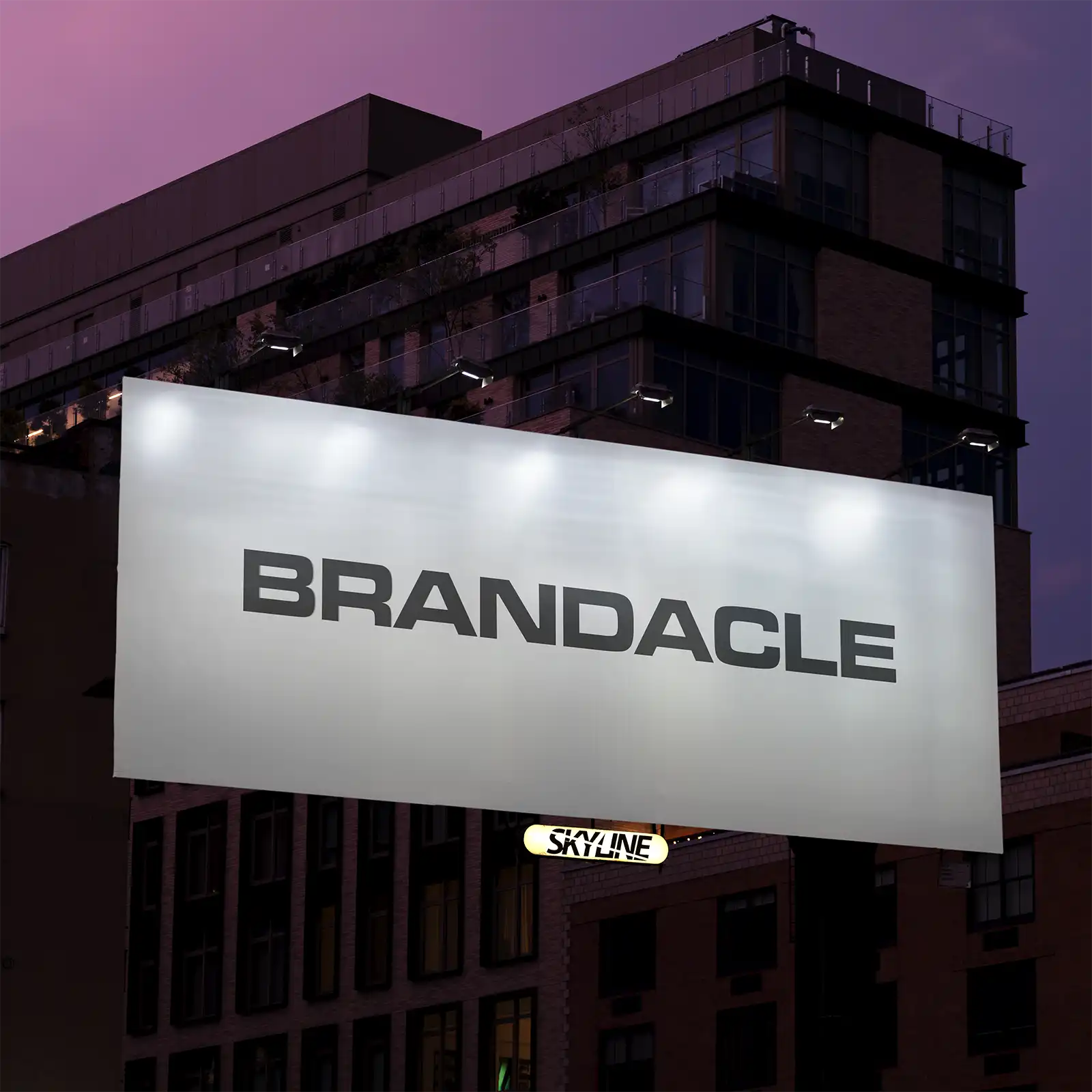 Billboard mockup in Soho in New York