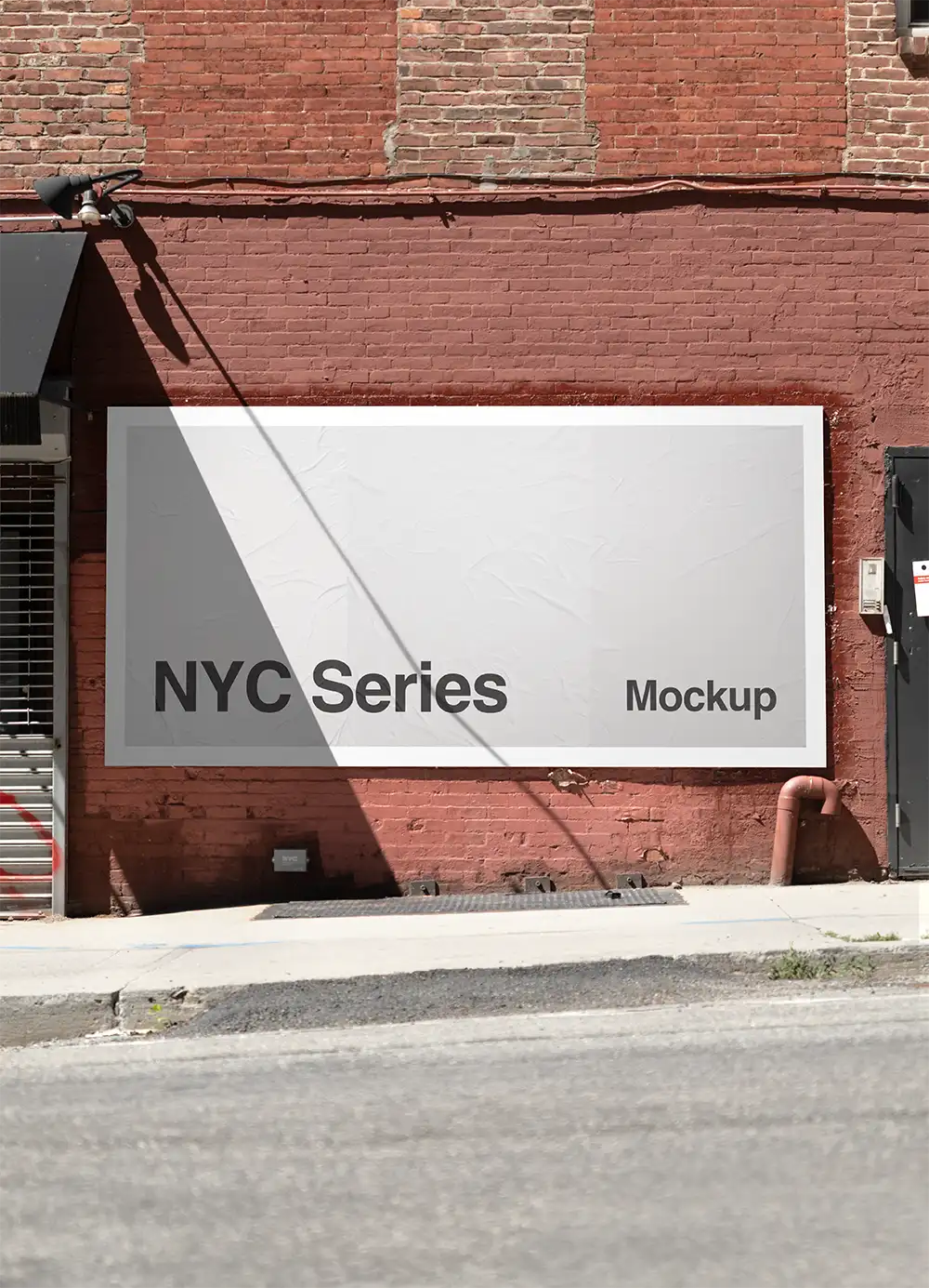 Poster mockup in New York