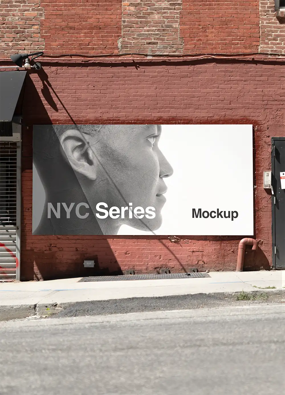 Poster mockup in New York