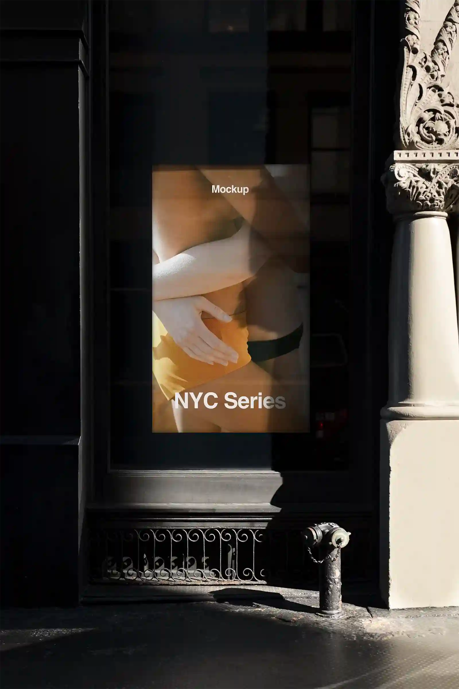 Storefront mockup in Soho in New York, Manhattan © BRANDACLE MOCKUPS 2026. All rights reserved.