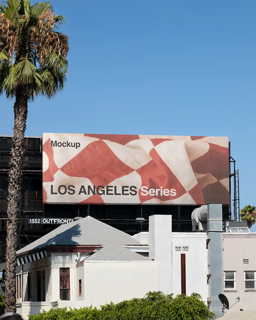 Billboard mockup in Hollywood in Los Angeles, California