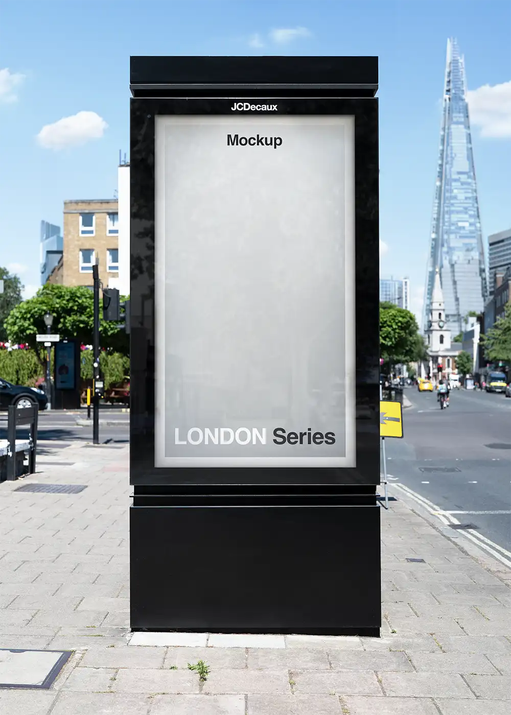 Billboard mockup in London. © 2026 BRANDACLE MOCKUPS. No unauthorized reproduction. No AI training allowed. No generative AI modification or derivative works permitted. 