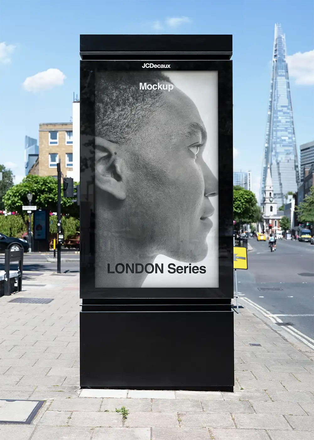 Billboard mockup in London. © 2026 BRANDACLE MOCKUPS. No unauthorized reproduction. No AI training allowed. No generative AI modification or derivative works permitted. 
