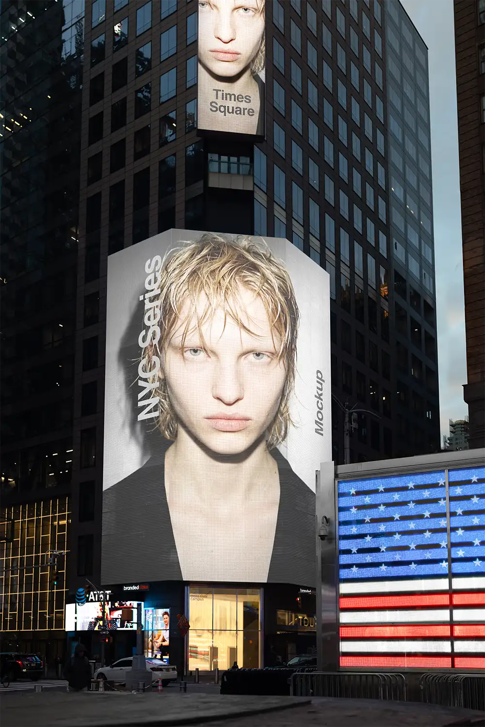 Times Square Billboard Mockup PSD, New York, USA — Brandacle