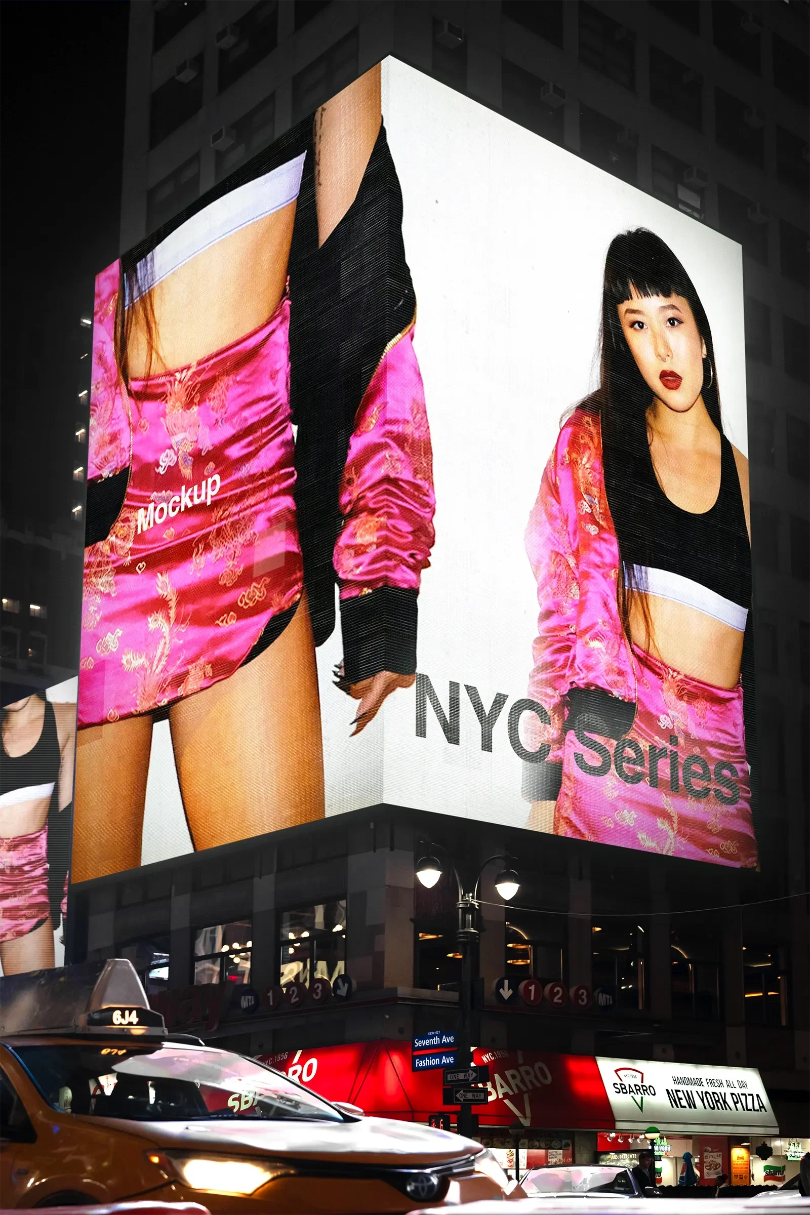 Times Square Billboard mockup in New York, United States