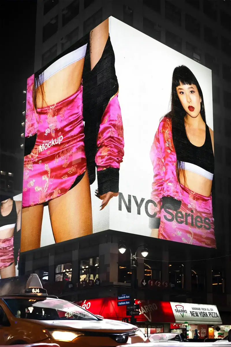Times Square Billboard mockup in New York, United States