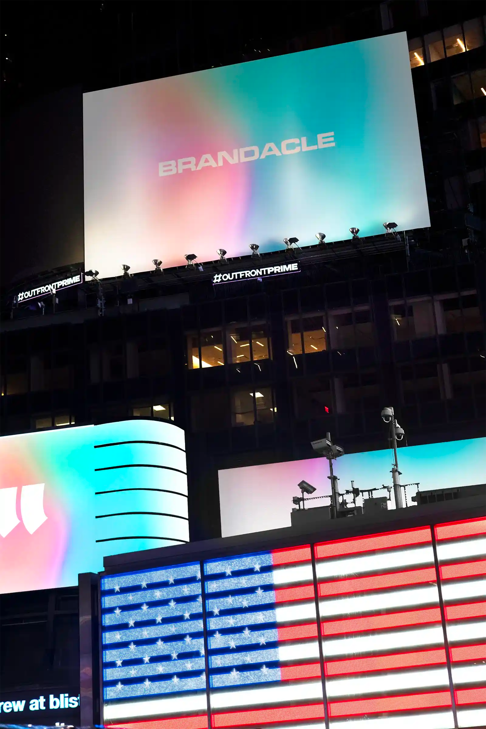 Billboard mockup on Times square in New York, United States. PSD Mockup on Photoshop for your design 
