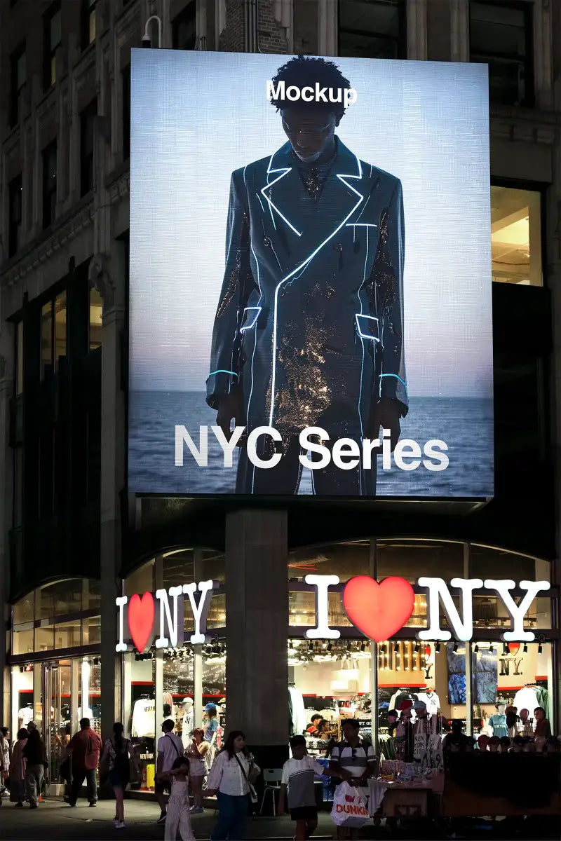 Billboard mockup on Times Square in New York