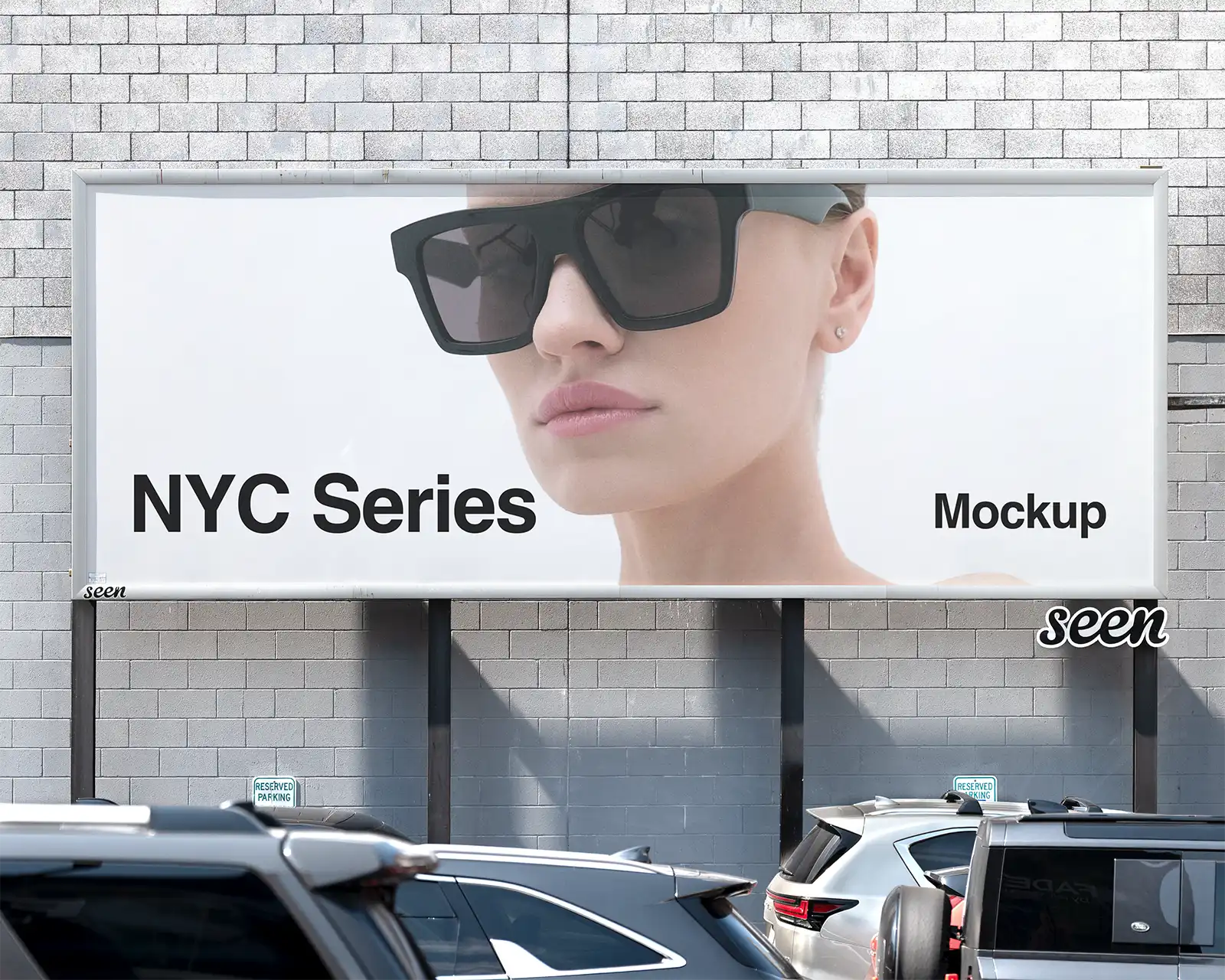 Billboard mockup on Times Square in New York