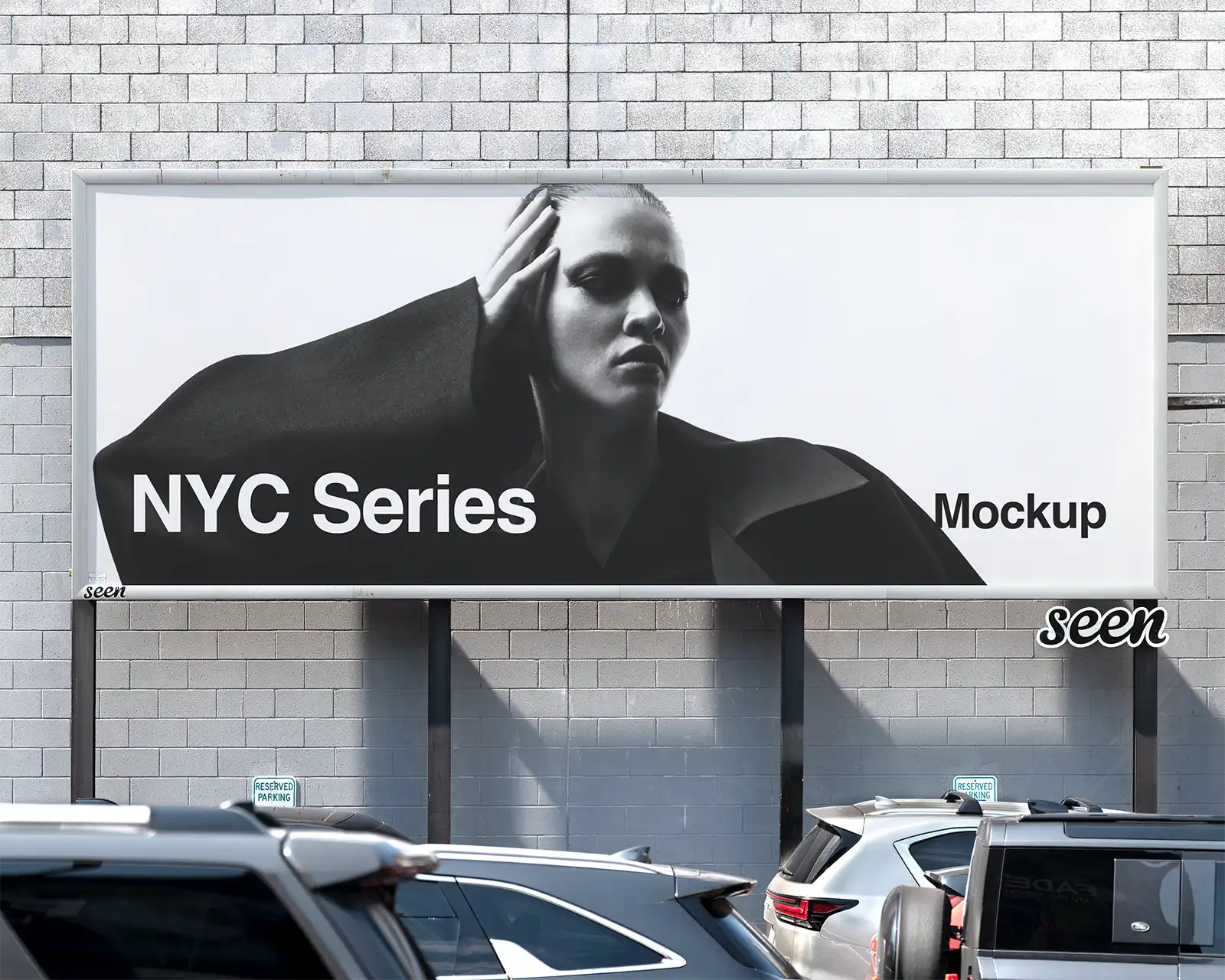 Billboard mockup on Times Square in New York