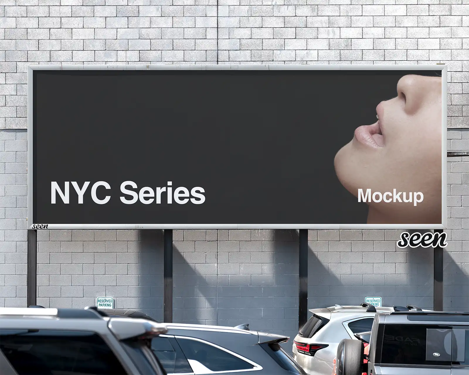 Billboard mockup on Times Square in New York