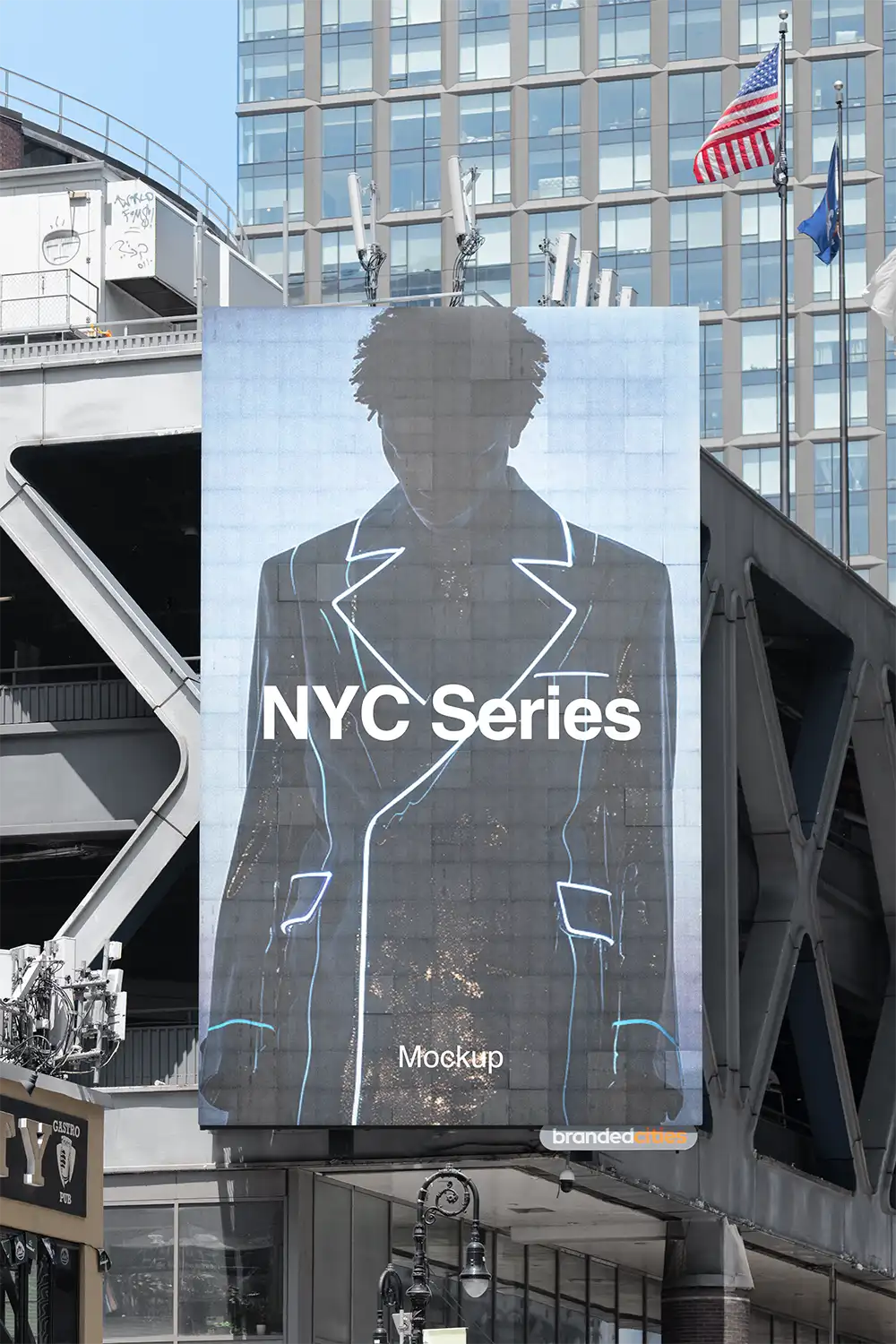 Billboard mockup on Times Square in New York